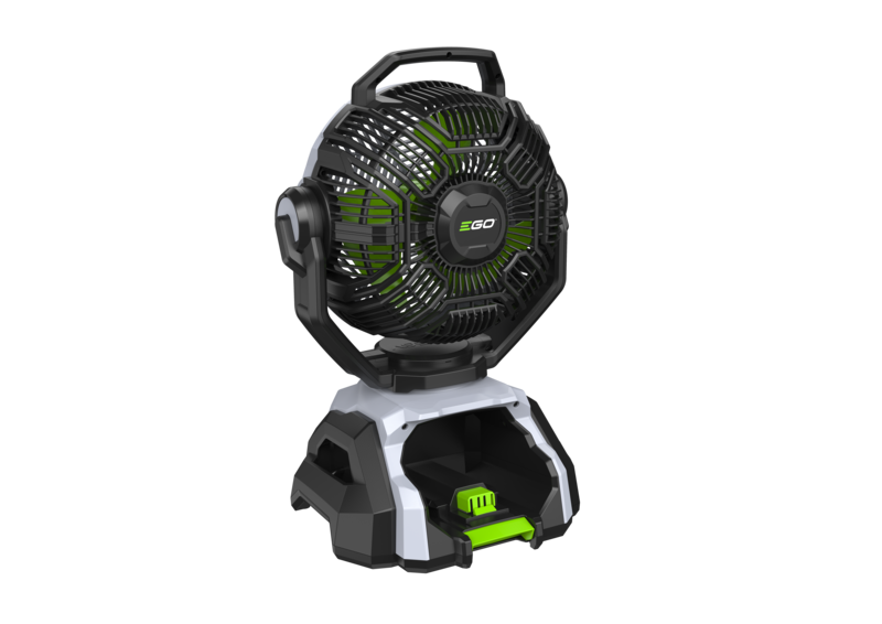 EGO Akku-VENTILATOR MIT SPRÜHNEBEL-FUNKTION FN1000E Kit