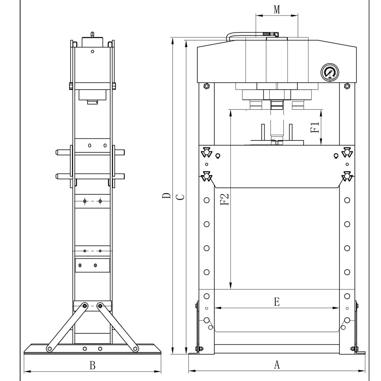 Werkstattpresse PWK 50 F