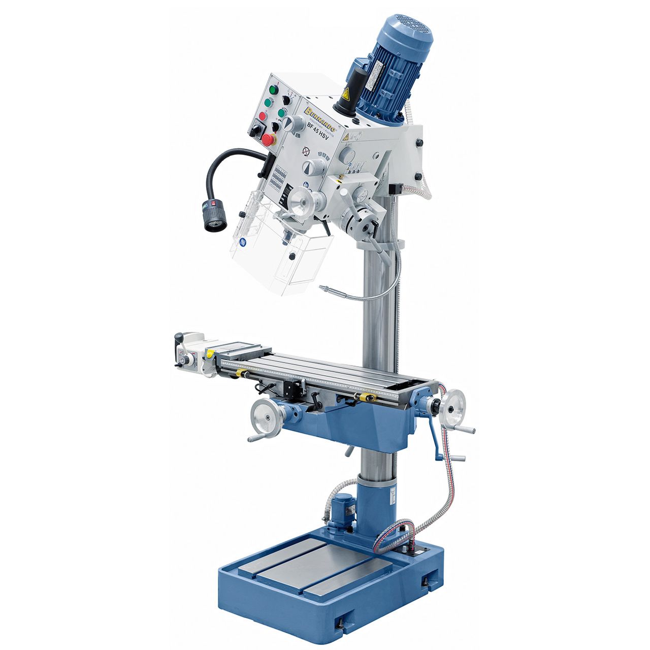 Bohr- und Fräsmaschine BF 45 HSV mit x-Achsenvorschub