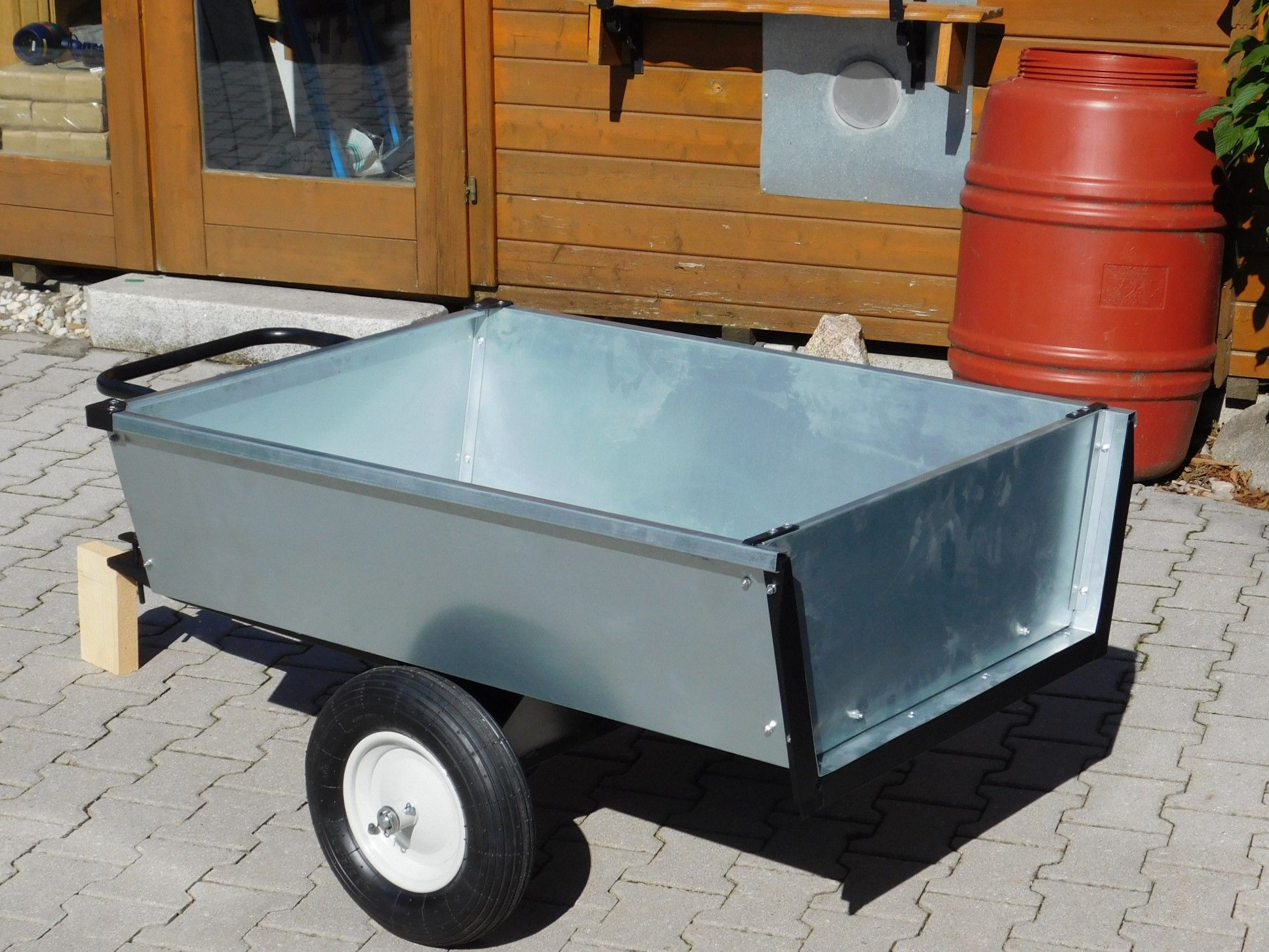 Anhänger (2in1) 320 kg, kippbar mit galvanisierten Stahl